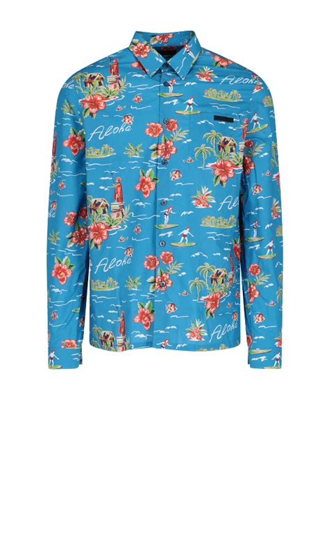 prada shirt uk|prada hawaiian shirts.